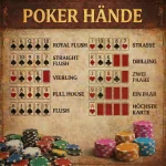 Casino-Event Dekoration mit Pokerhänden und Casino-Chips im eleganten Casino-Stil