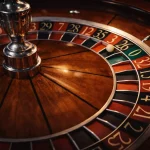 Dekoratives Casino-Banner mit Roulette-Motiv für Eventdekoration