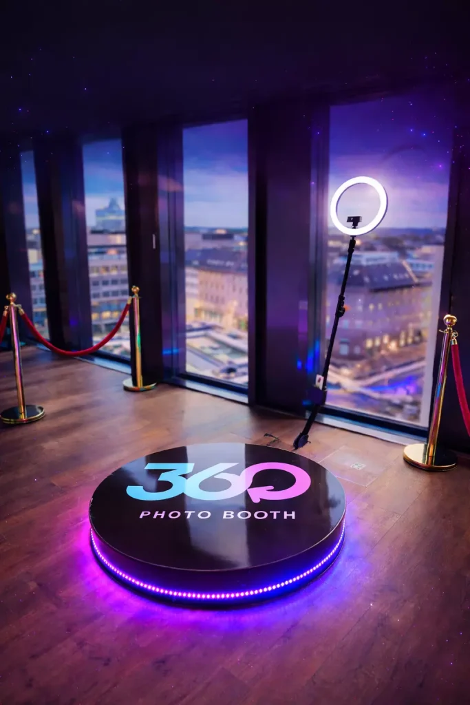 360 Grad Videobox mit Ringlicht als Event-Highlight bei Casino Event