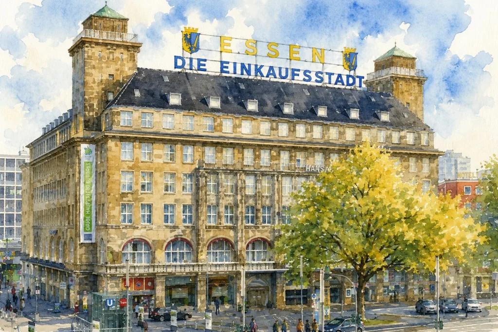 Historisches Gebäude in Essen als stilvolle Kulisse für Casino Events und Firmenfeiern