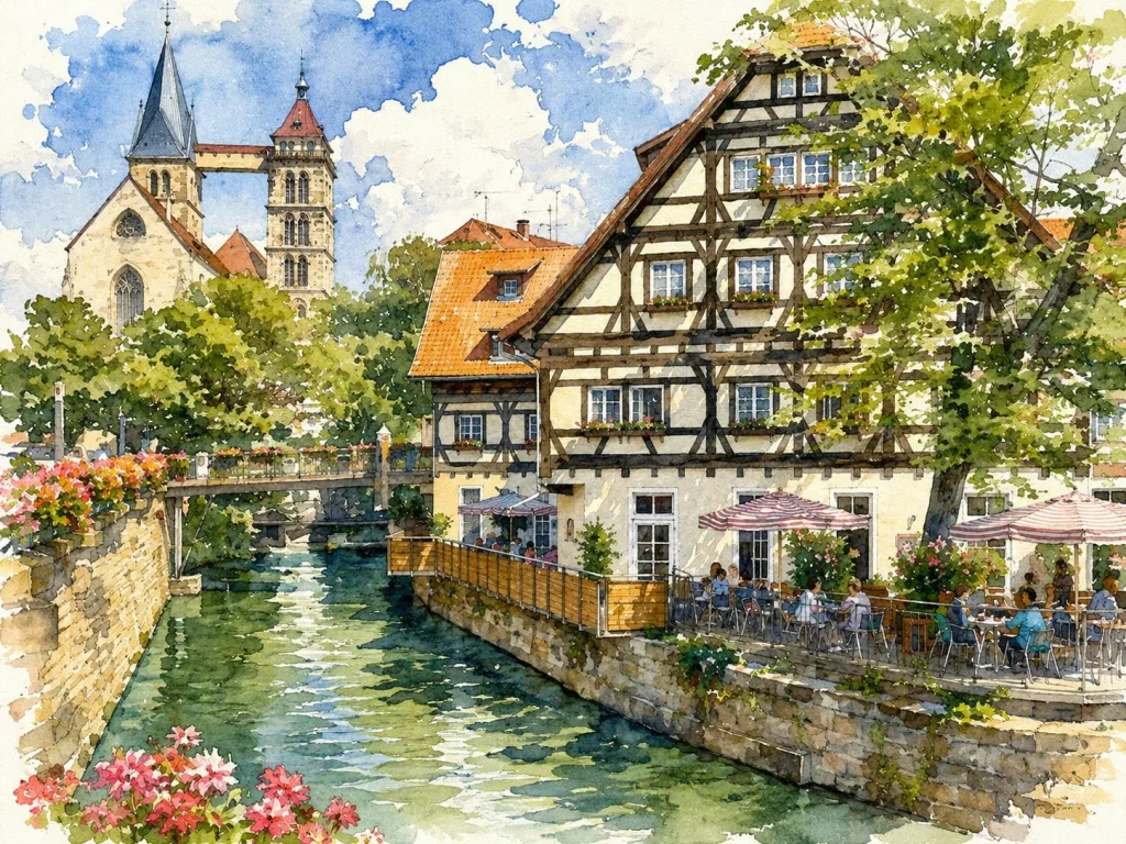 Stuttgart Altstadt und Fachwerkhäuser als Illustration für Casino Events