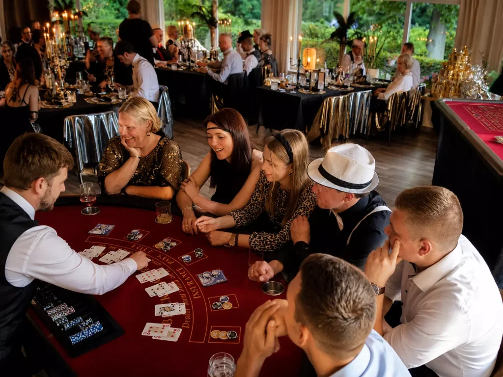 Blackjack Event mit professionellem Croupier und mobilem Casino