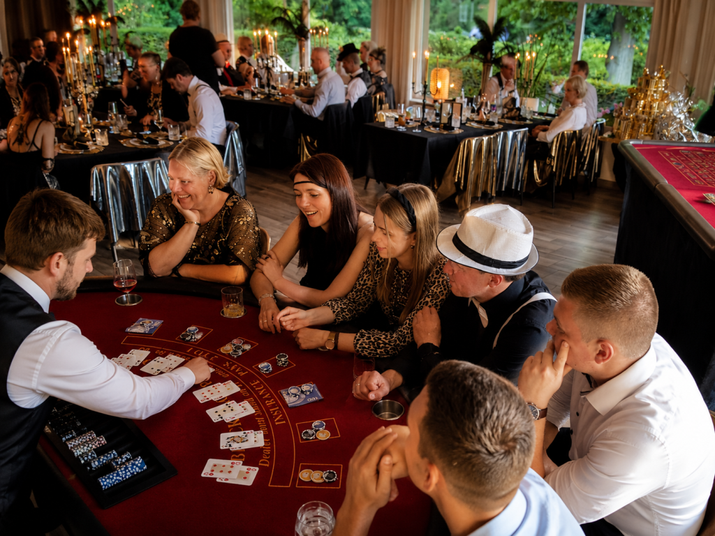 Blackjack Event mit professionellem Croupier und mobilem Casino