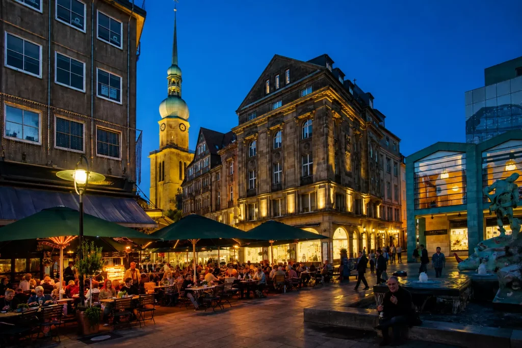 Dortmund bei Abendstimmung – Mobiles Casino für Events