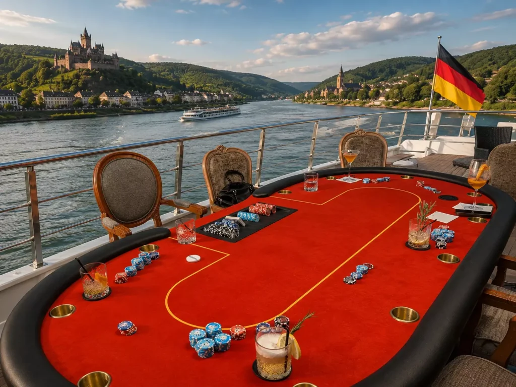 Poker Event auf dem Schiff mit mobilem Casino